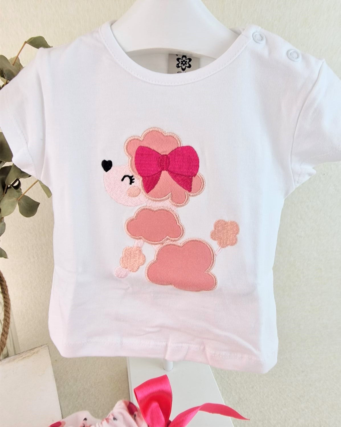 Conjunto de niña casual caniche lazo