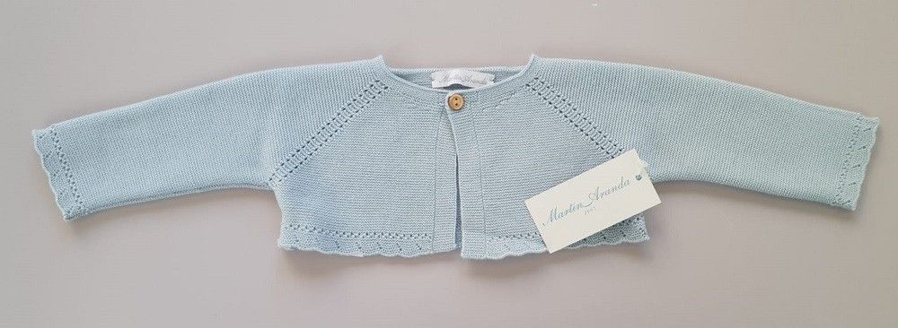 Cardigan de punto corto Azzurro
