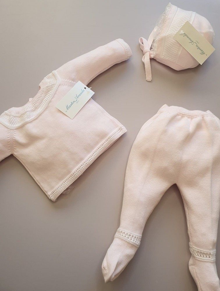 Conjunto con polaina cenefa
