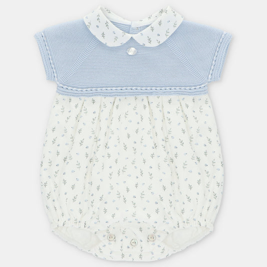 Pelele punto y tela Ottawa flores