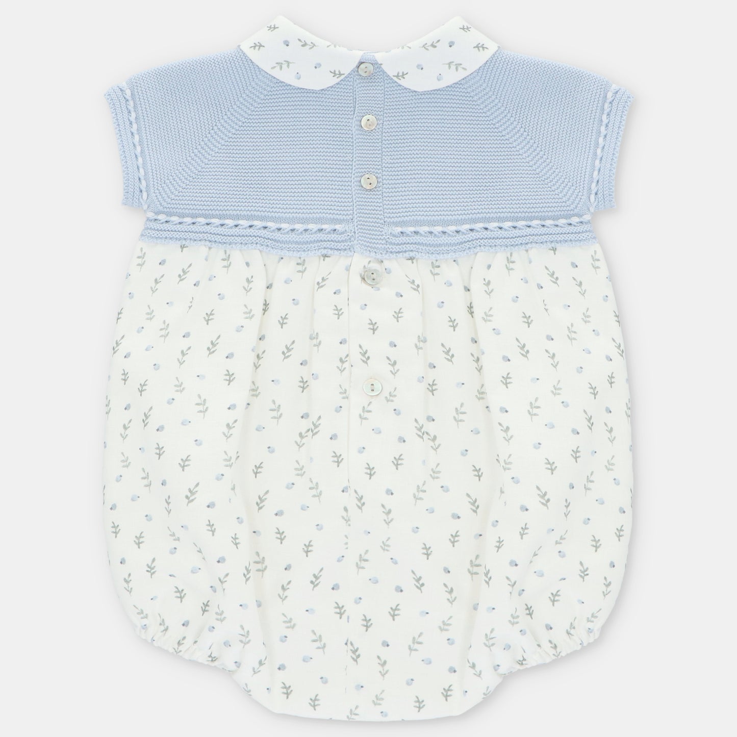 Pelele punto y tela Ottawa flores