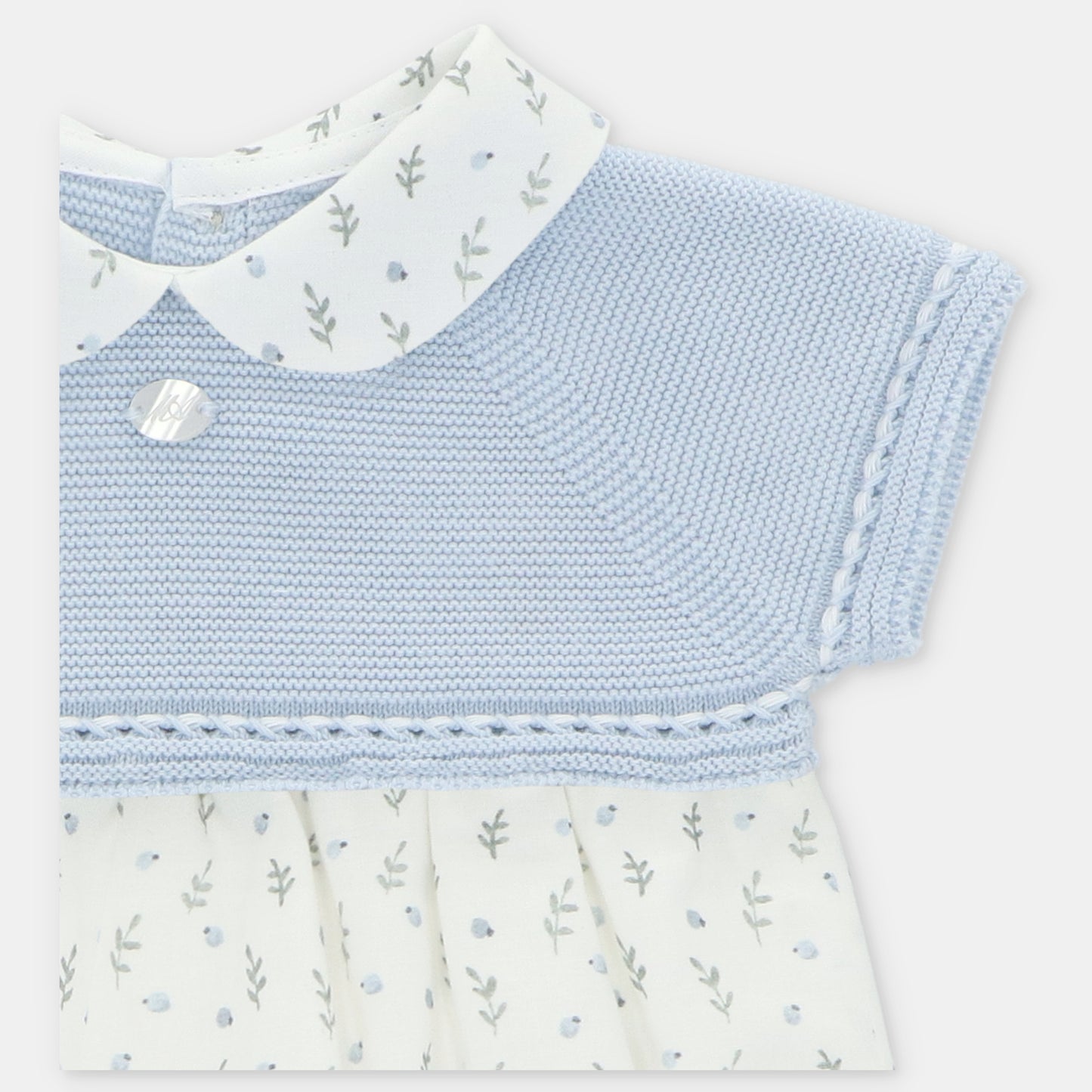 Pelele punto y tela Ottawa flores