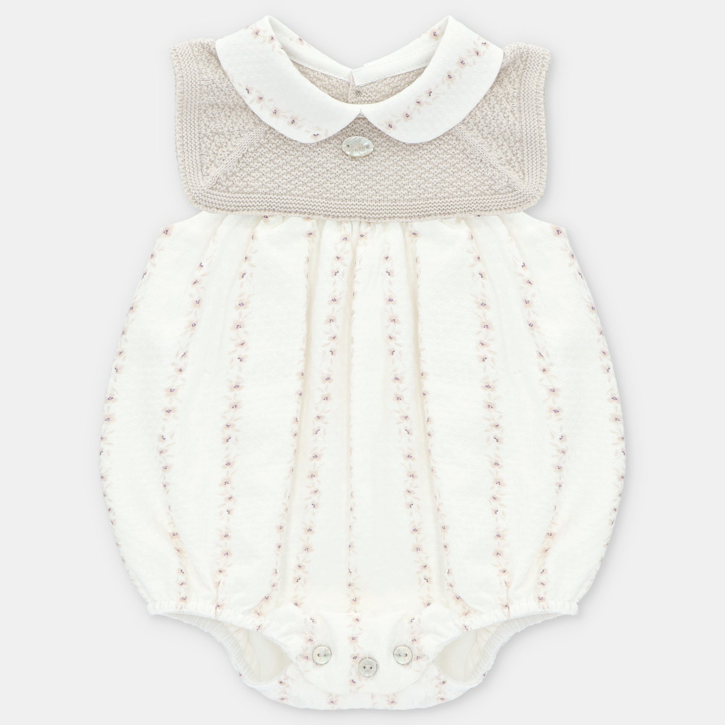 Pelele punto y tela Quebec