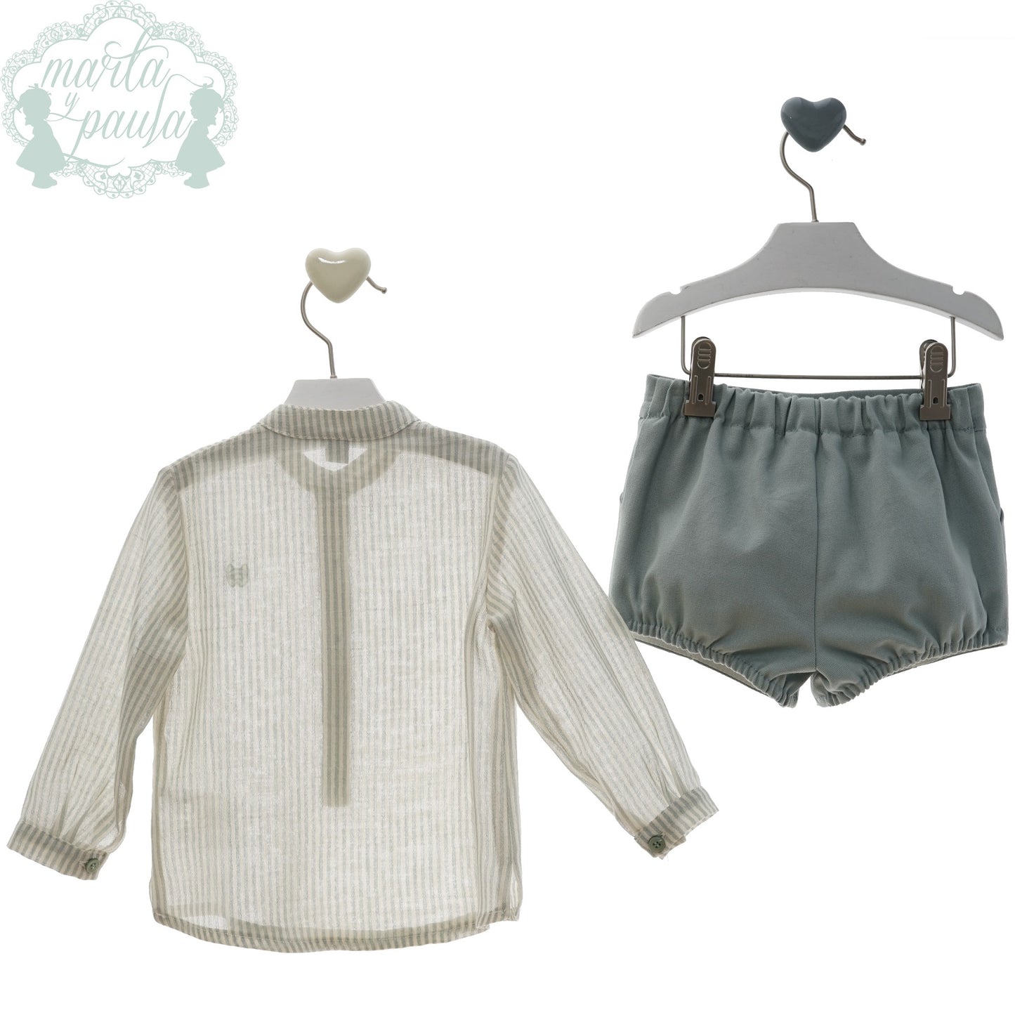 Conjunto de bebé con camisa de manga larga Iris