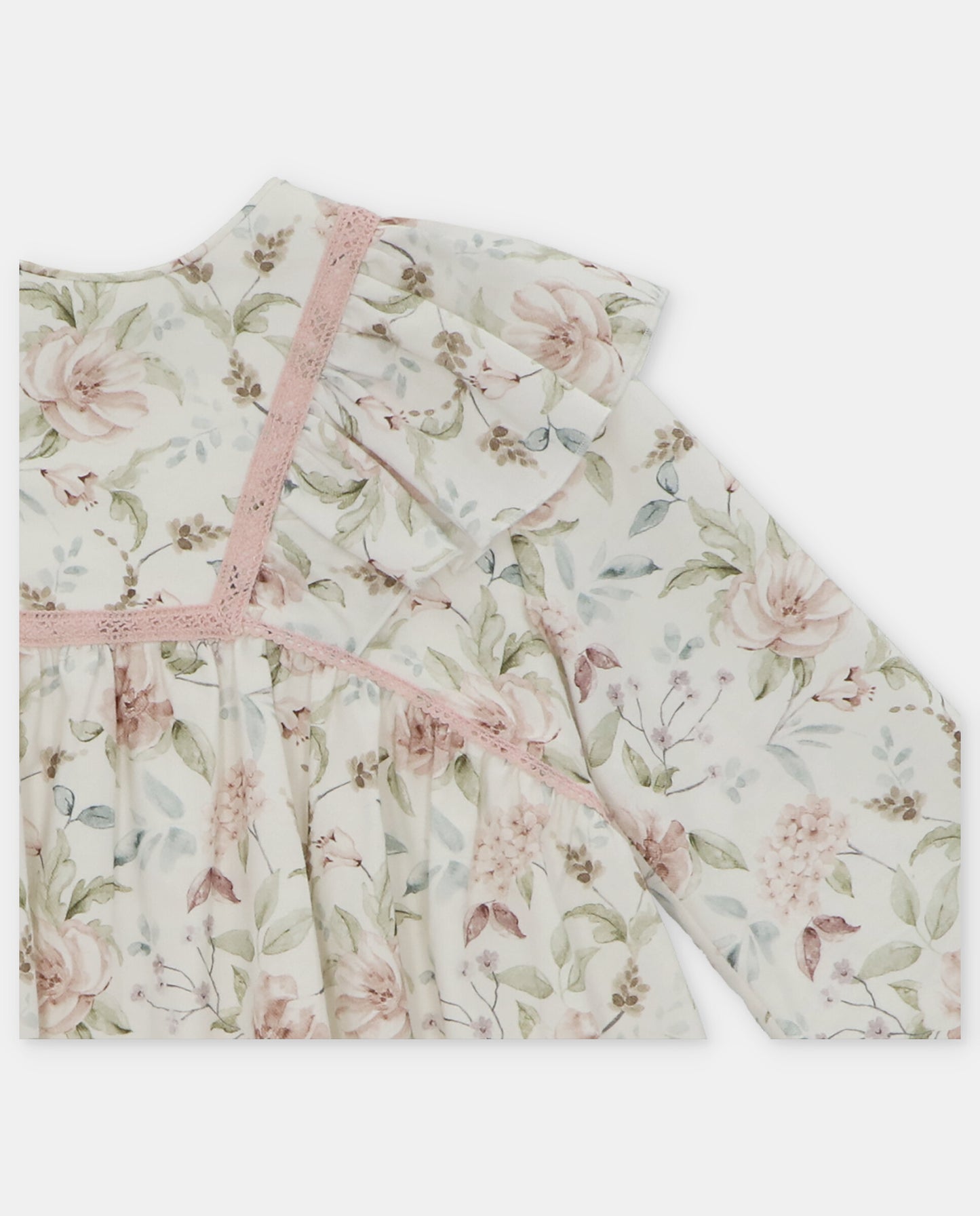 Vestido infantil estampado Peonia