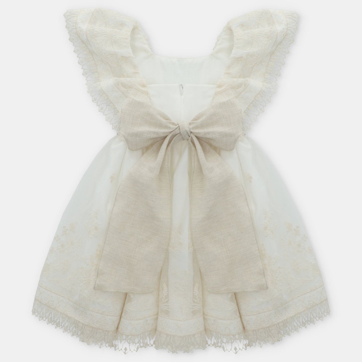 Vestido tela tul bordado Vancouver