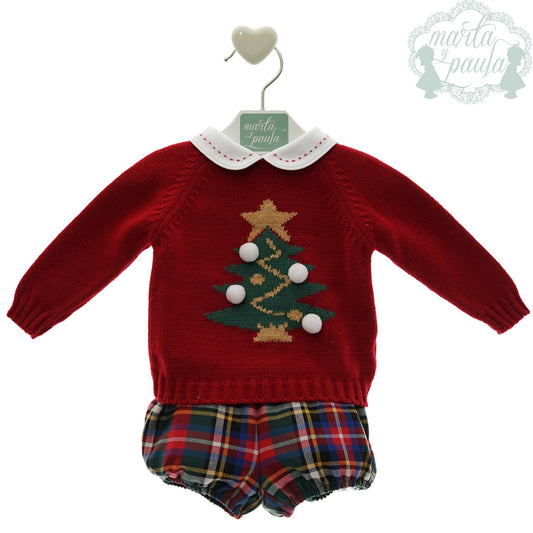Conjunto bebé niño tres piezas Familia Marilyn