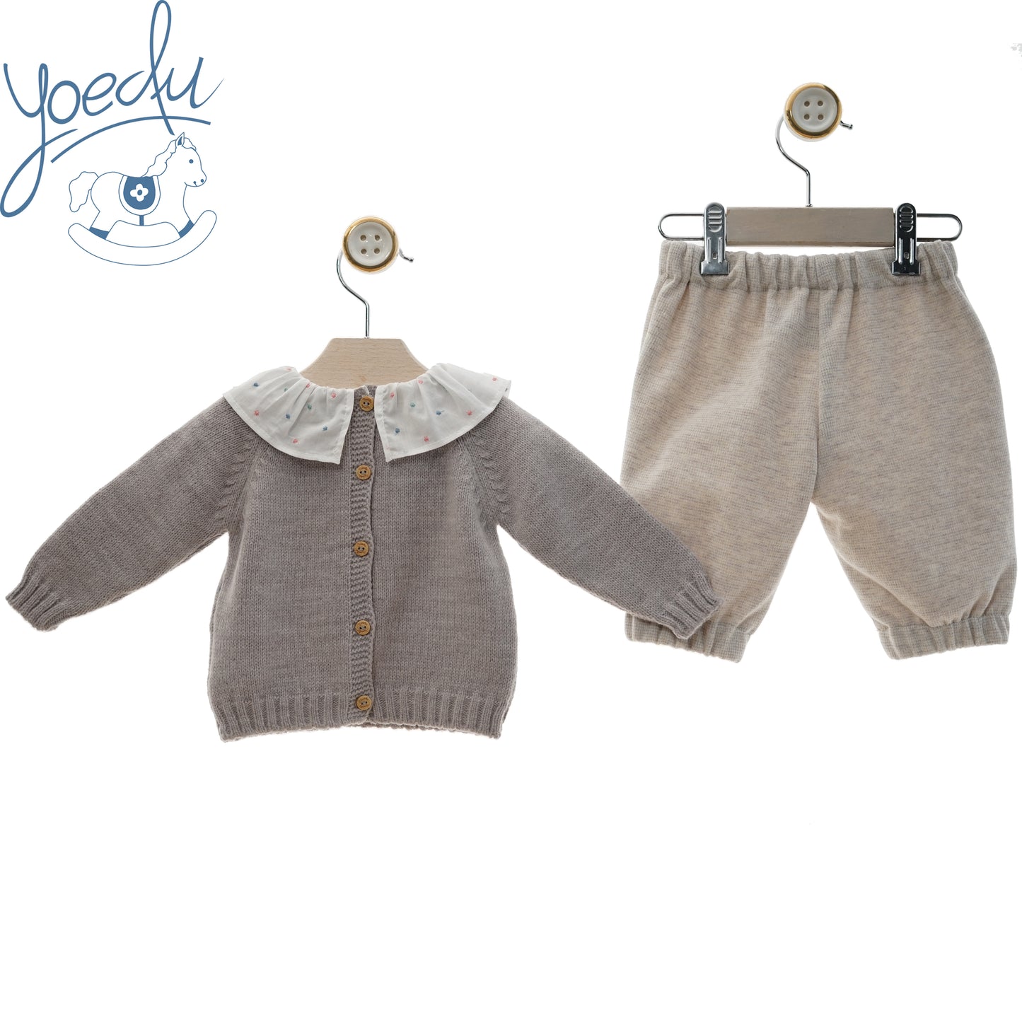 Conjunto baby con pantalón Familia Pastel