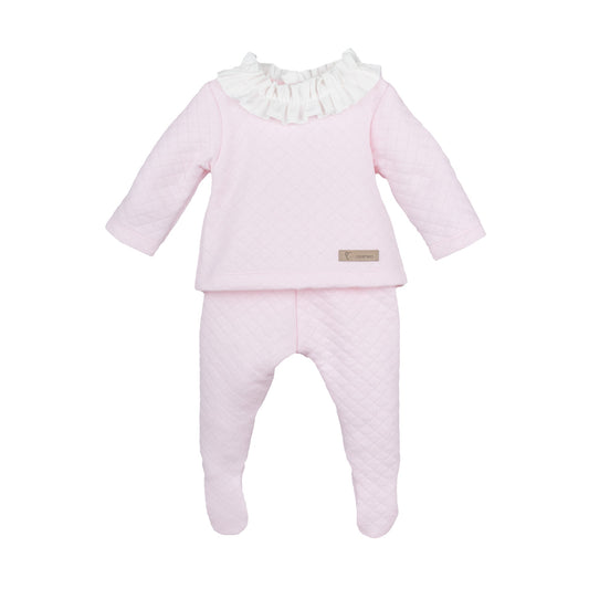 Conjunto polaina Sil rosa