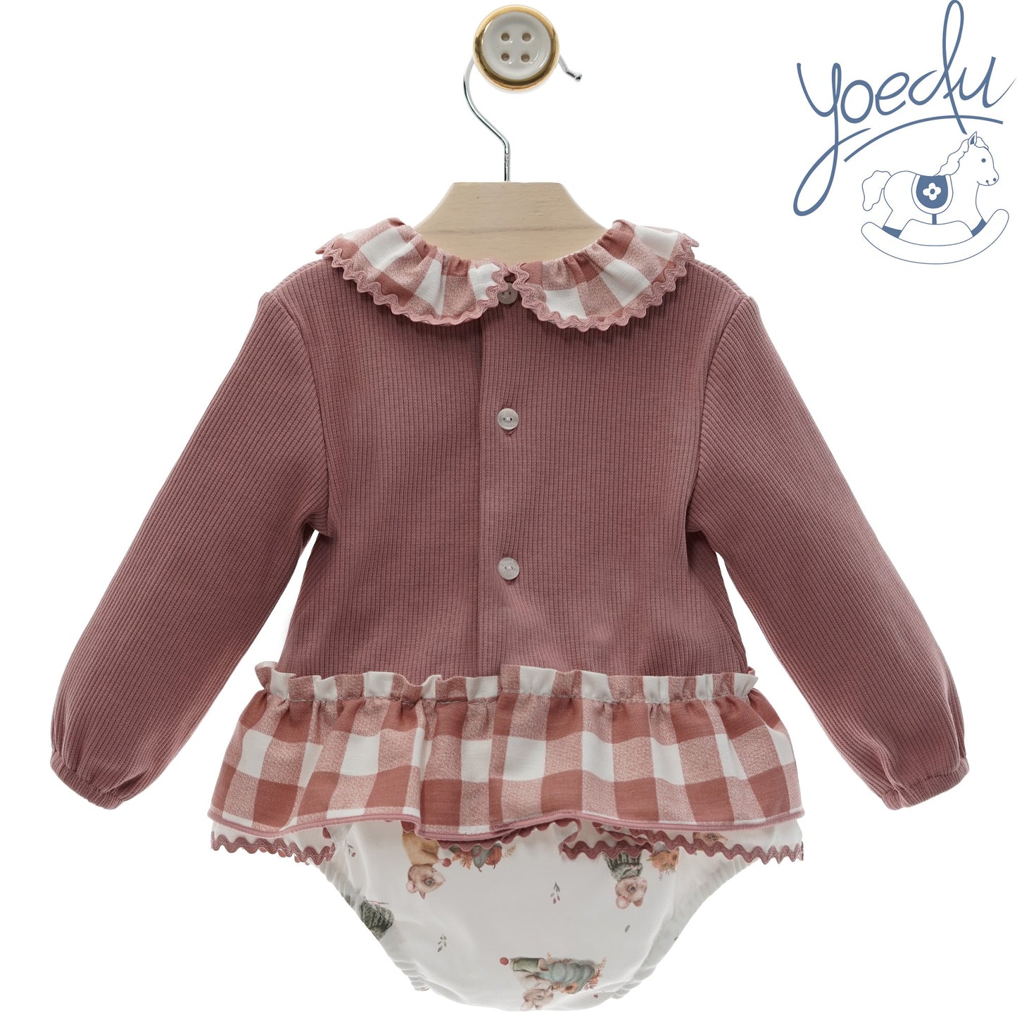 Conjunto bebé dos piezas niña Lana