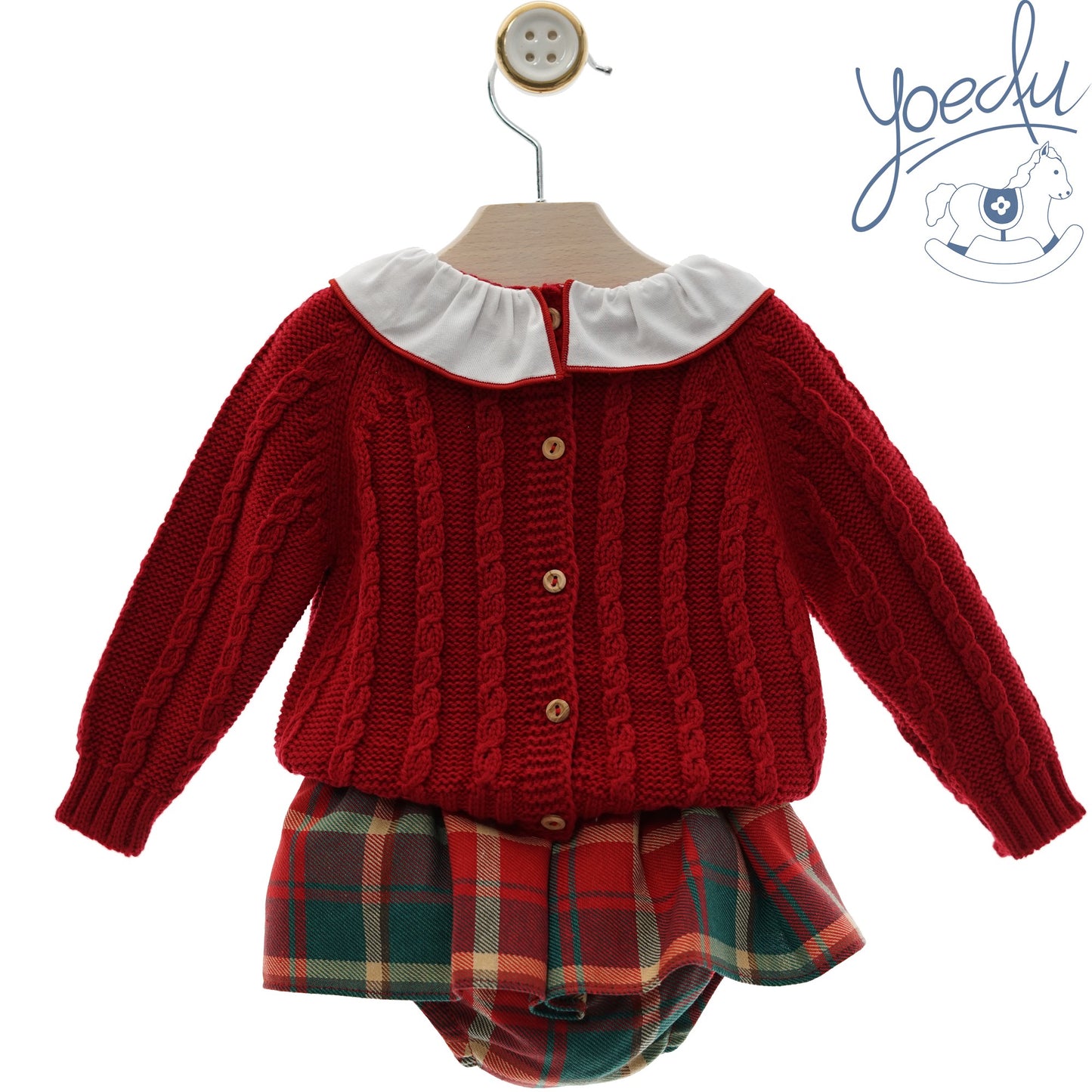 Conjunto bebé niña dos piezas Tartán