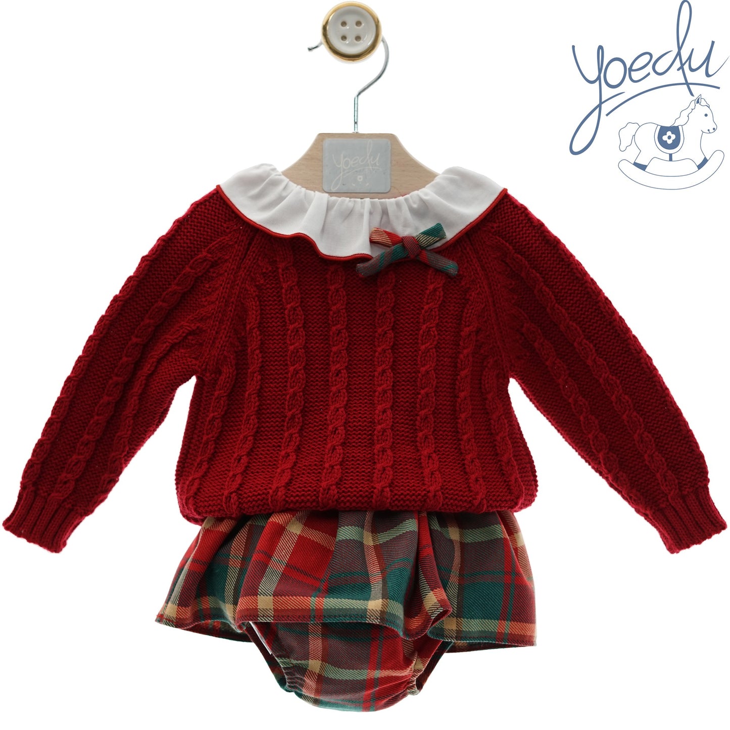 Conjunto bebé niña dos piezas Tartán