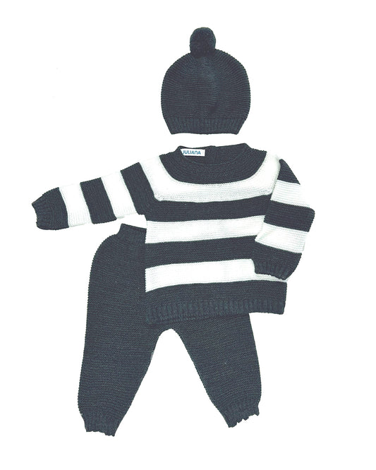 Conjunto de pantalón de tres piezas - antracita