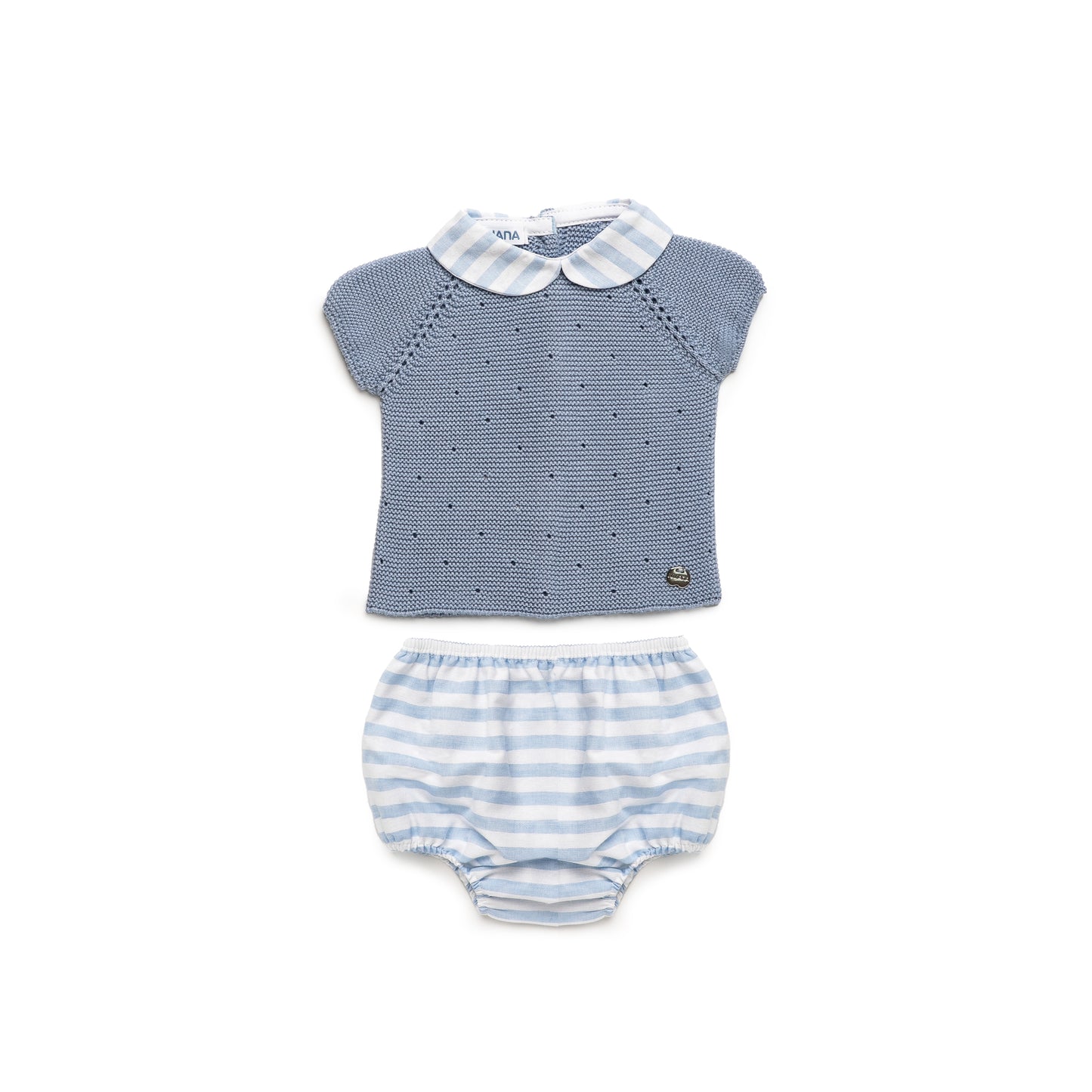 Conjunto de niño en color azul cielo con rayas - Gallego