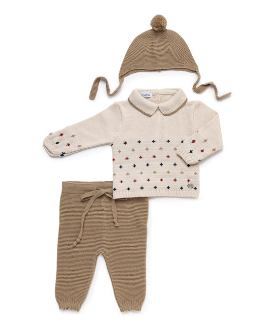 Conjunto de pantalón de tres piezas estrella