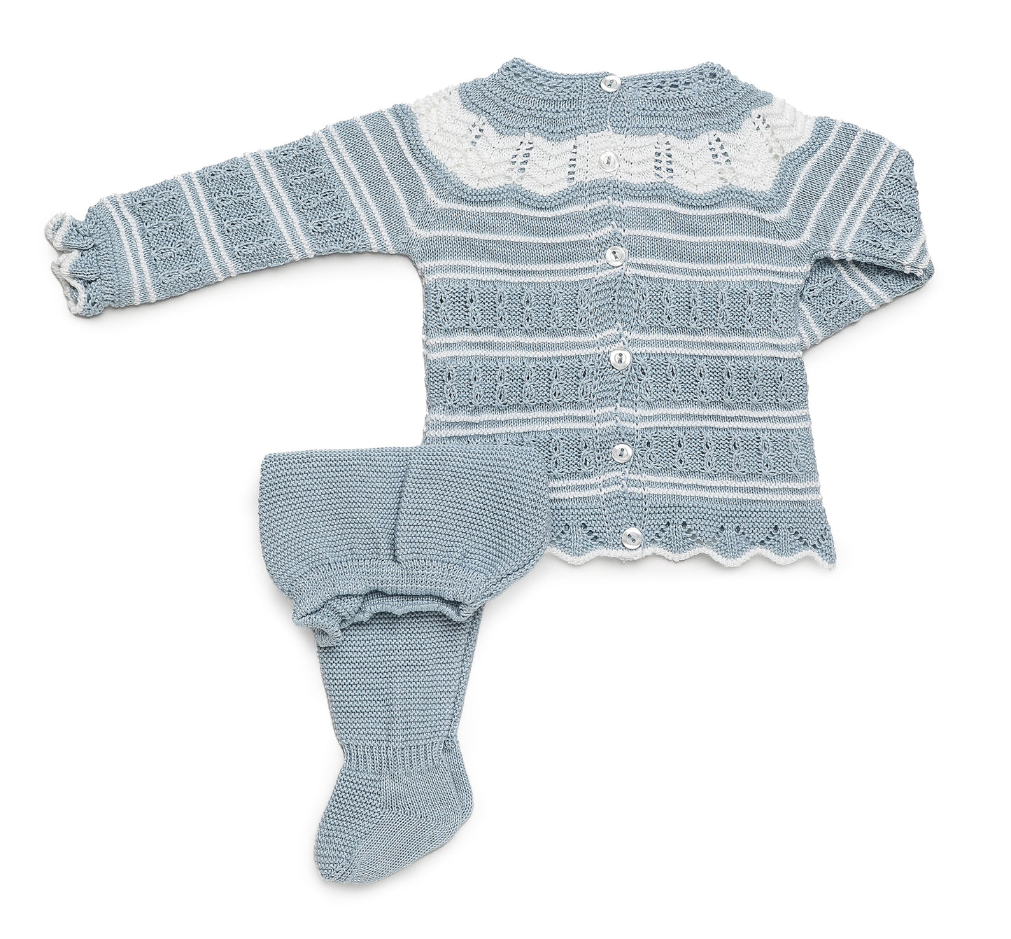 Conjunto de dos piezas canesú y calado