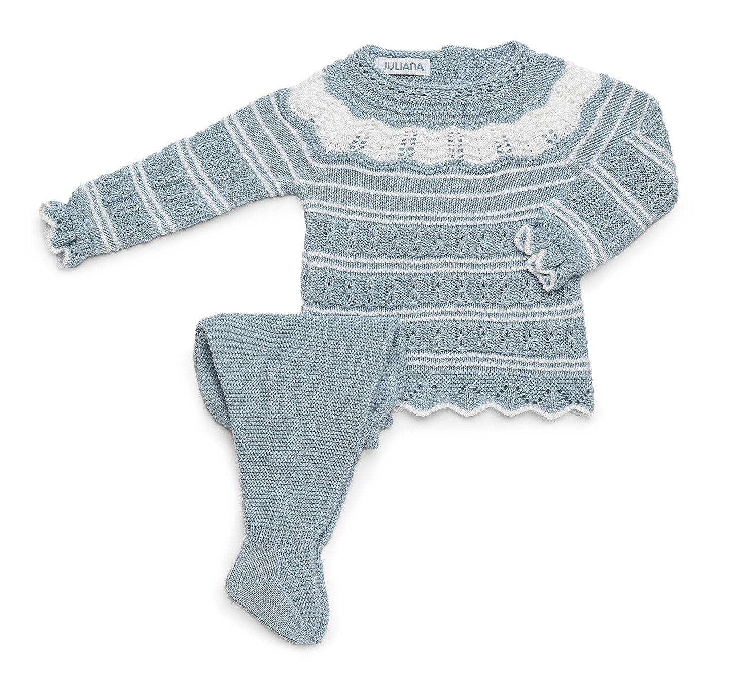 Conjunto de dos piezas canesú y calado