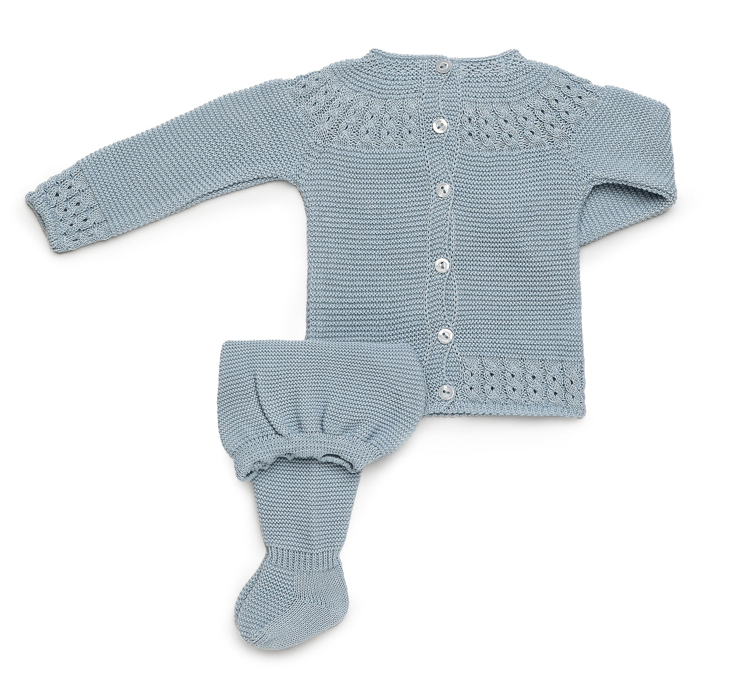 Conjunto de dos piezas canesú trenzas