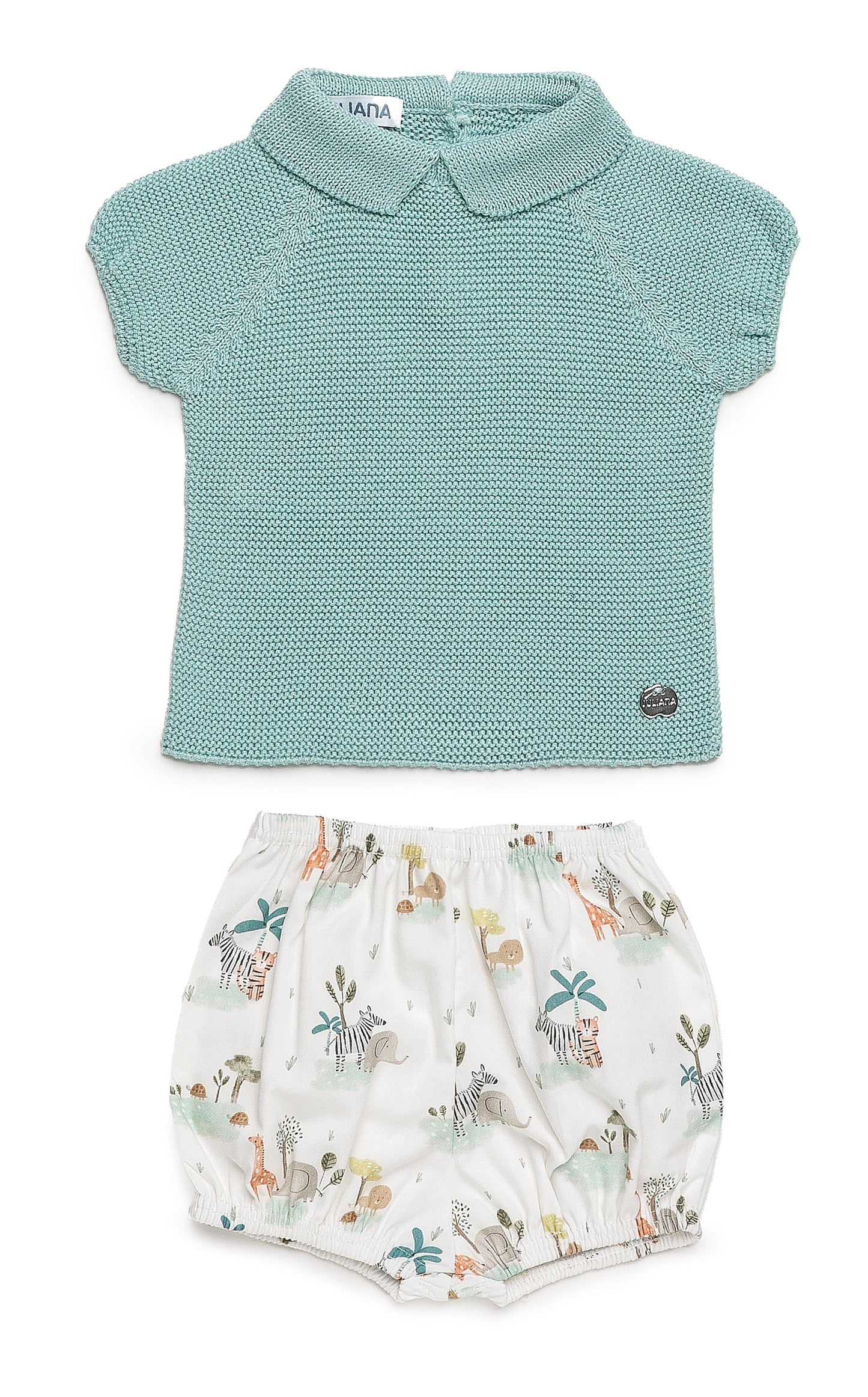 Conjunto con braguita tela safari