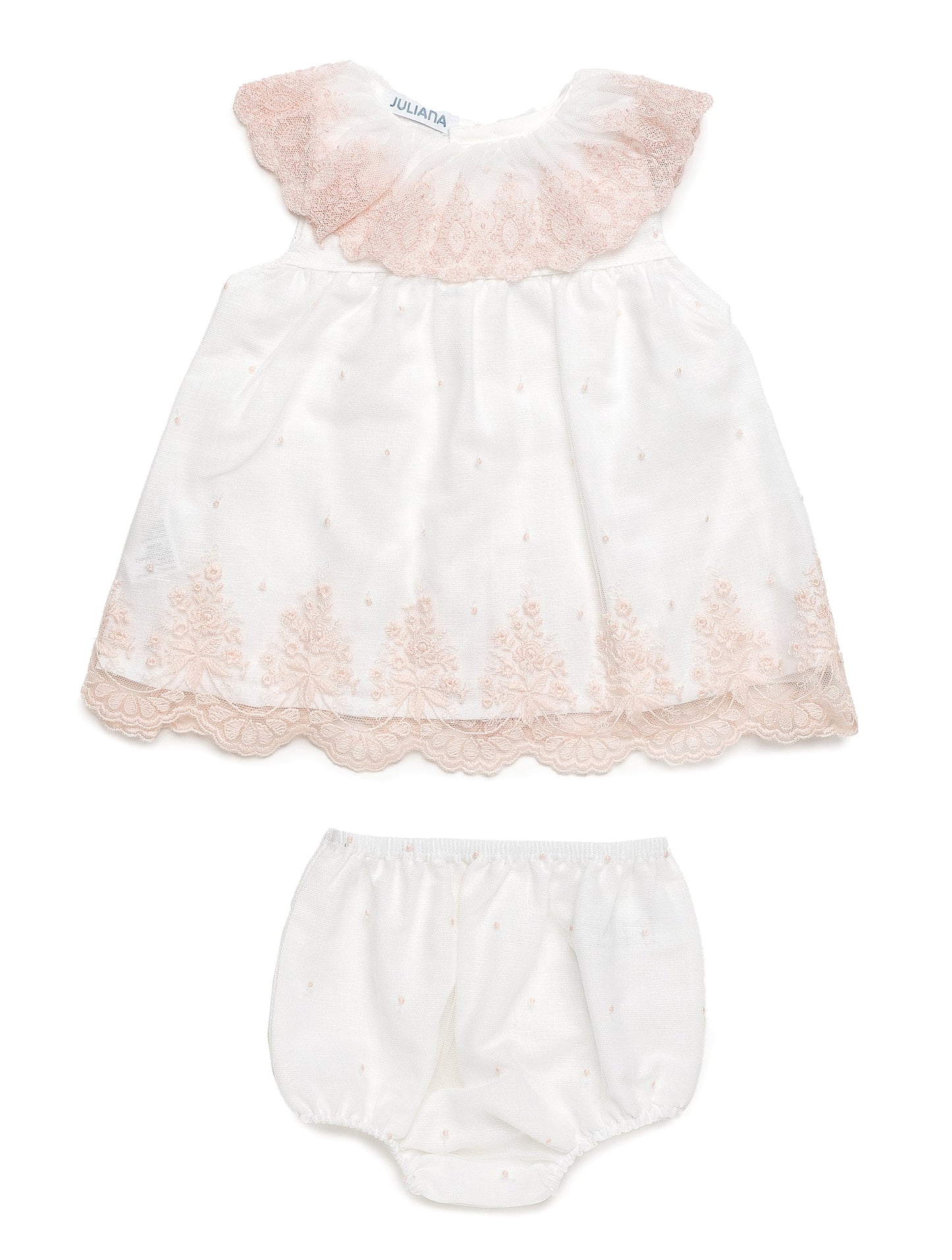 Jesusito con braga y tela de de encaje rosa