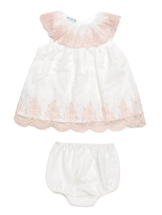 Jesusito con braga y tela de de encaje rosa