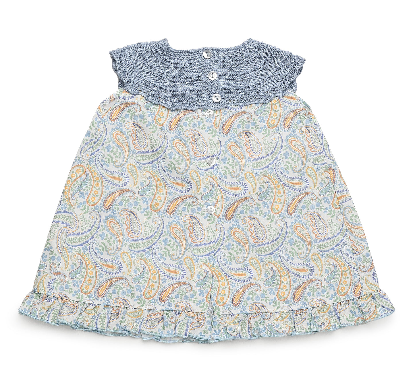 Vestido de cuero redondo cachemiras