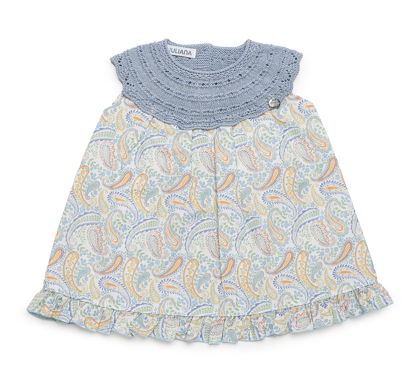 Vestido de cuero redondo cachemiras