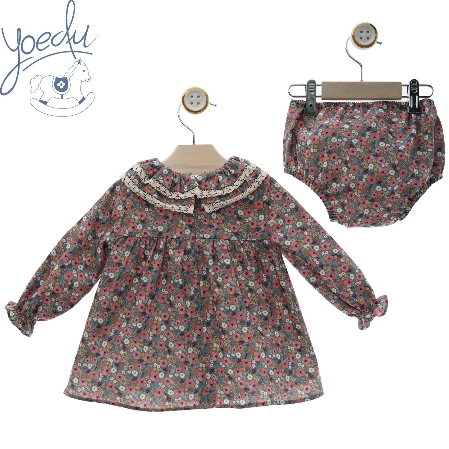 Vestido bebé con braguita Cachemira