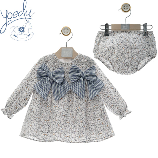 Vestido bebé con braguita Familia Seda