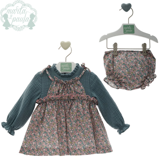 Vestido bebé con braguita Familia Kelly