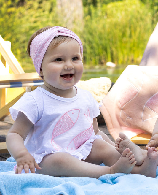 Conjunto baño niña Cachemir rosa