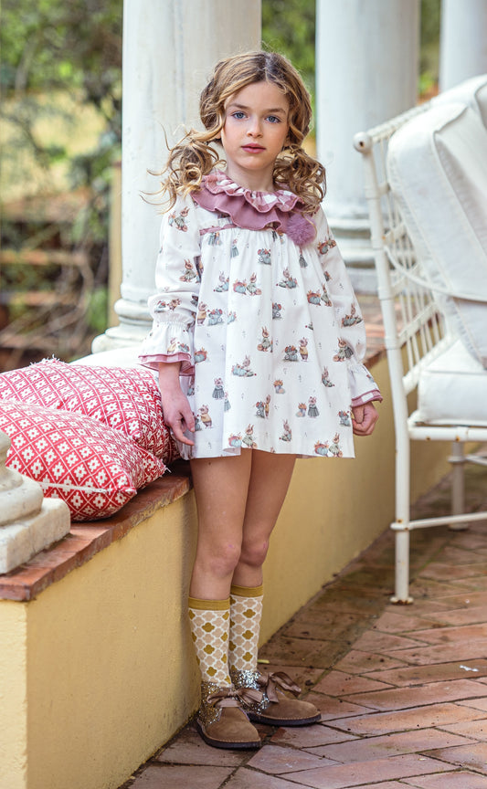 Vestido infantil Familia Lana