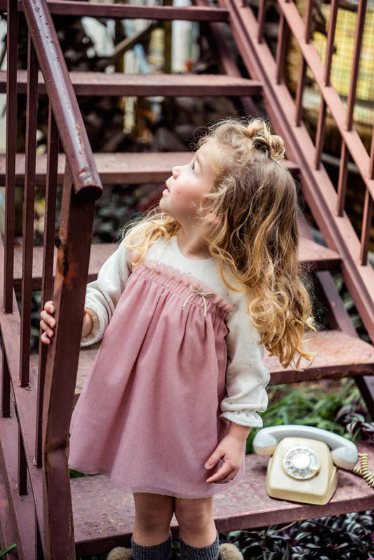 Vestido bebé con braguita Familia Luz