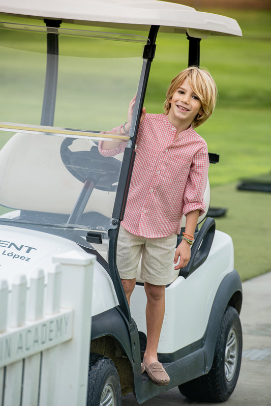 Traje niño pantalón bermuda familia Mayólica