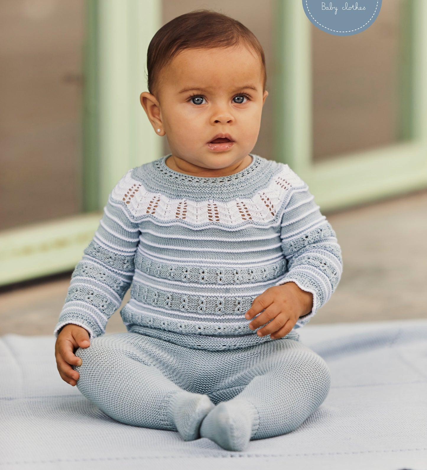 Conjunto de dos piezas canesú y calado