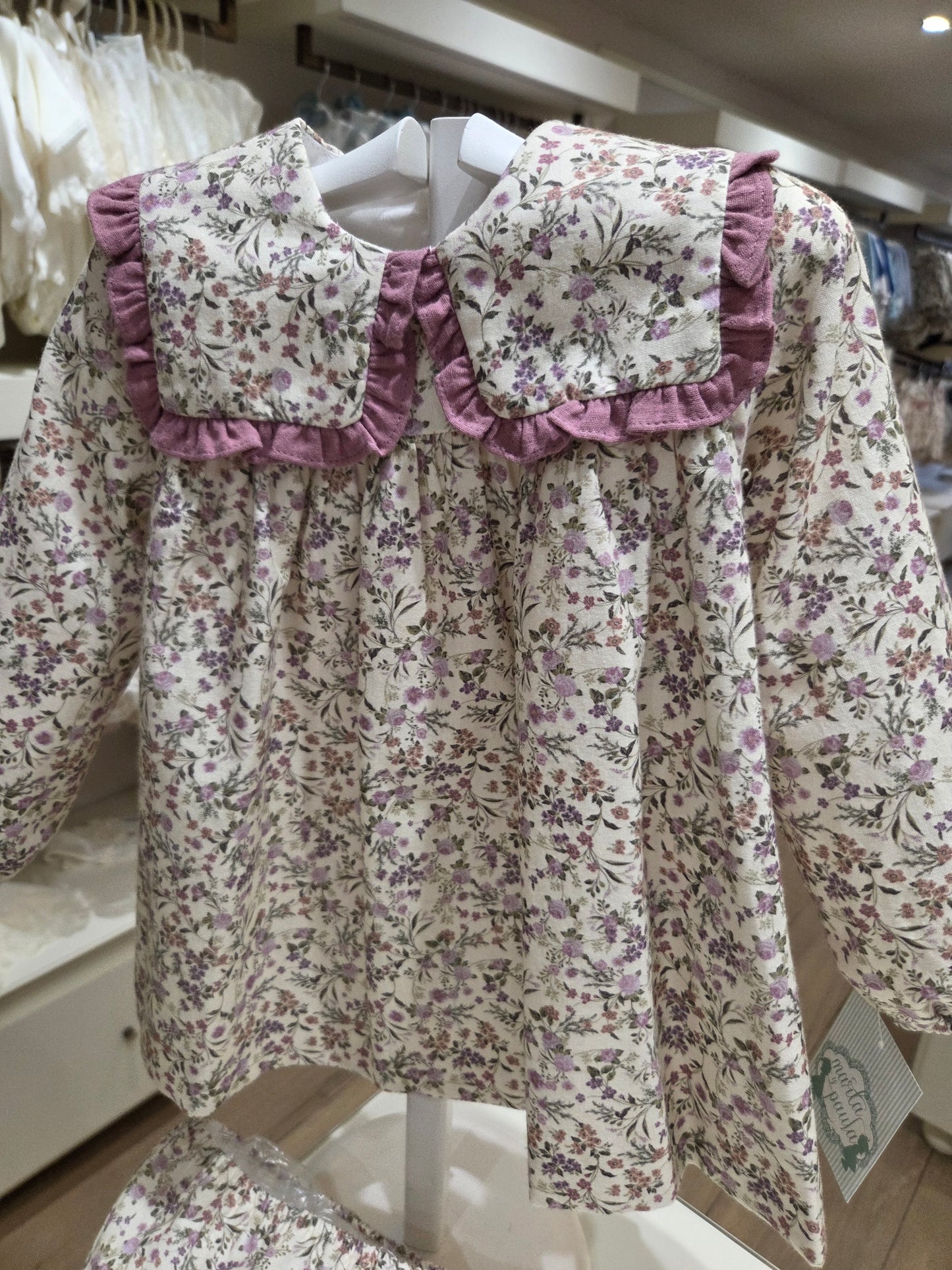Vestido bebé con braguita Familia Lauren