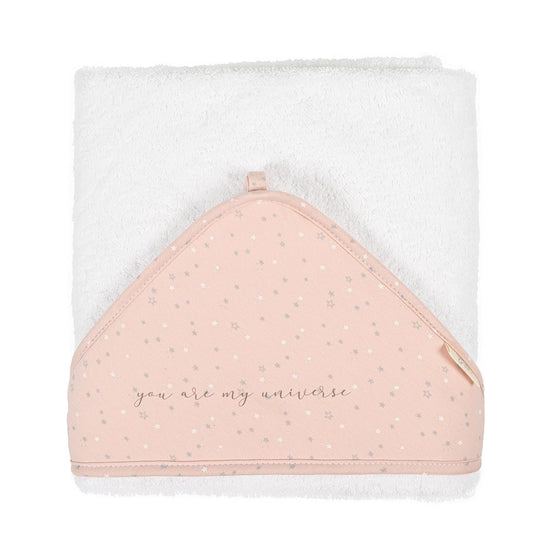 Maxicapa de baño con base blanca - Planet rosa