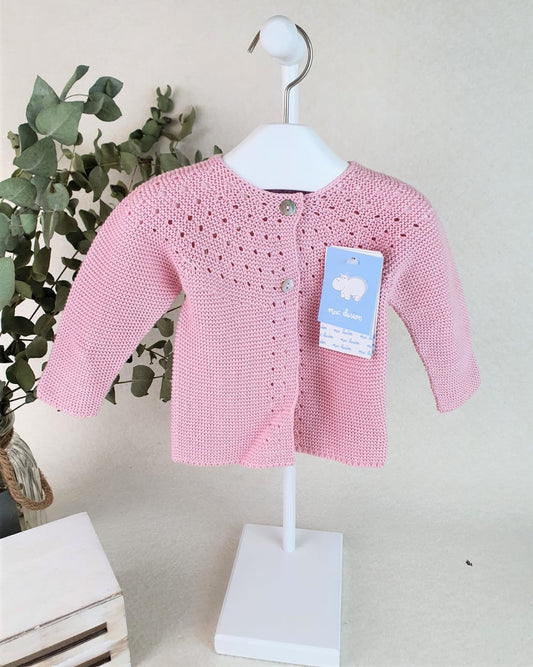 Chaqueta unisex larga con calados