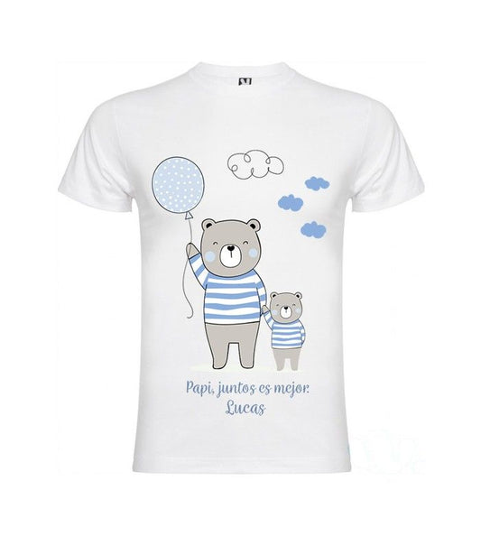 Camiseta infantil - Papi, juntos es mejor