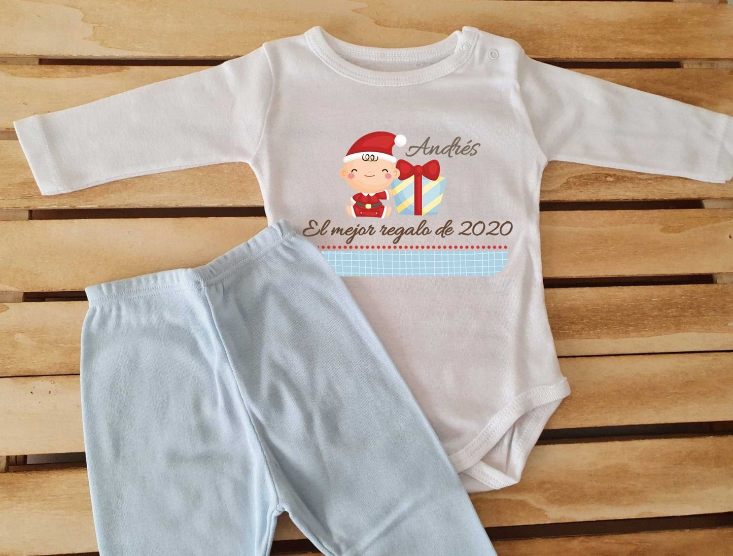 Conjunto con polaina personalizado - Bebé el mejor regalo