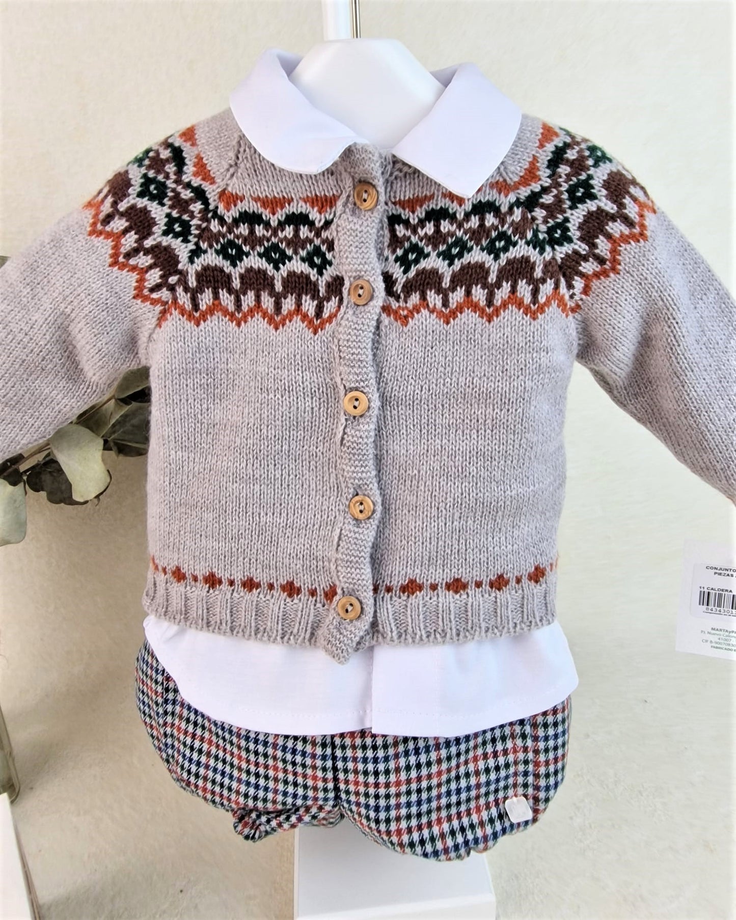 Conjunto picolino tres piezas niño