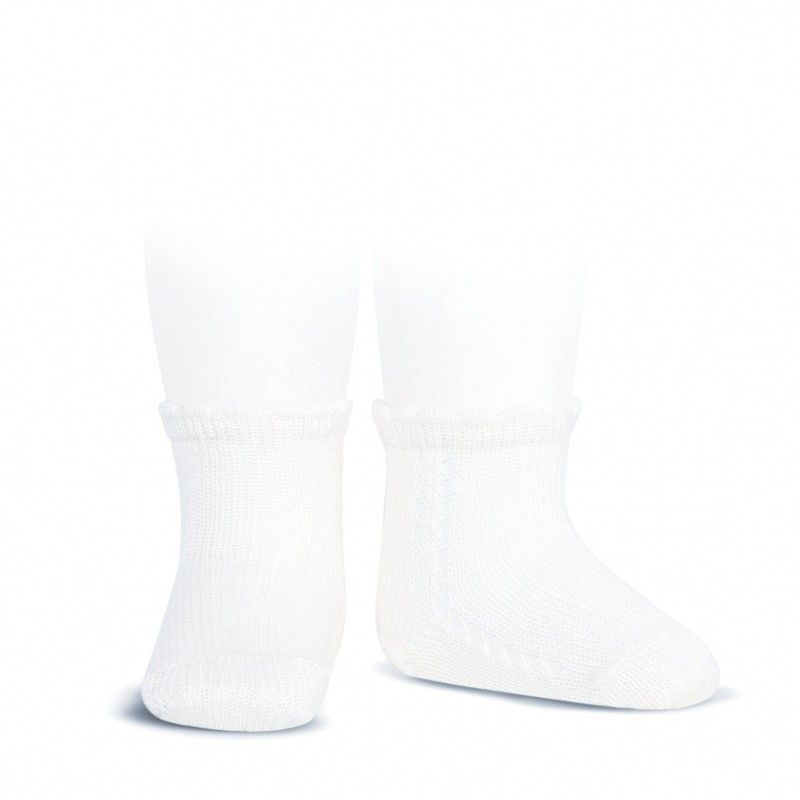 Calcetines cortos perlé con calado lateral – El armario de Marieta