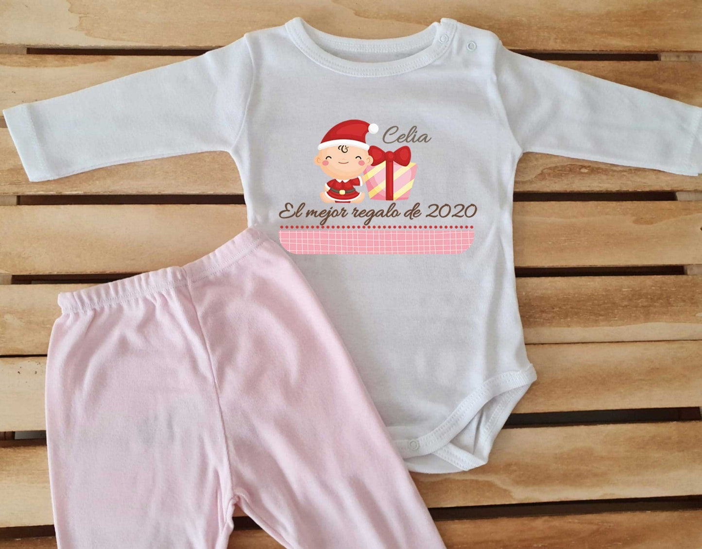 Conjunto con polaina personalizado - Bebé el mejor regalo